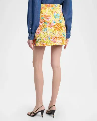 Versace Printed Duchess Silk Mini Skirt | Thumbnail 3 Versace Printed Duchess Silk Mini Skirt | Thumbnail 3