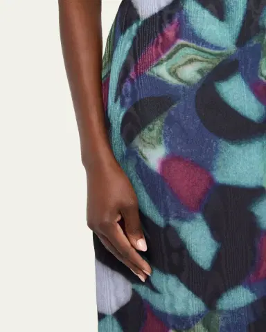 Dries Van Noten Layered Moire Midi Skirt | Thumbnail 5 Dries Van Noten Layered Moire Midi Skirt | Thumbnail 5