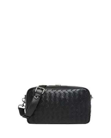 Bottega Veneta Men's Intrecciato Medium Crossbody Bag | Thumbnail 1 Bottega Veneta Men's Intrecciato Medium Crossbody Bag | Thumbnail 1