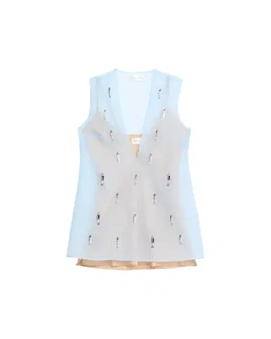 Shani Leila Embellished Chiffon Mini Dress | Thumbnail 1 Shani Leila Embellished Chiffon Mini Dress | Thumbnail 1