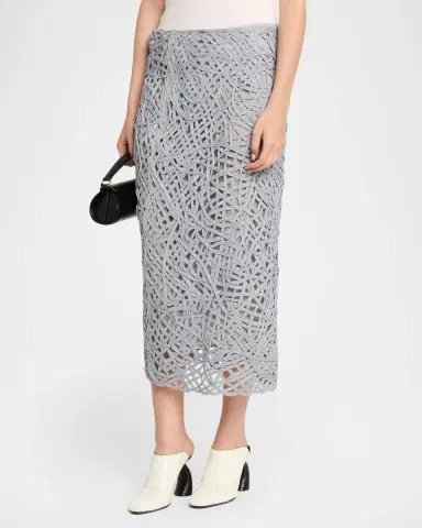 Diotima Marseille Openwork Knit Midi Skirt | Thumbnail 4 Diotima Marseille Openwork Knit Midi Skirt | Thumbnail 4