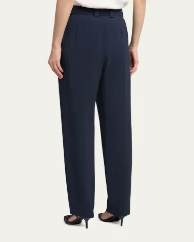 Giorgio Armani Tapered Stretch Viscose Trousers | Thumbnail 3 Giorgio Armani Tapered Stretch Viscose Trousers | Thumbnail 3