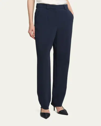 Giorgio Armani Tapered Stretch Viscose Trousers | Thumbnail 4 Giorgio Armani Tapered Stretch Viscose Trousers | Thumbnail 4