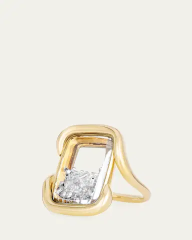 MORITZ GLIK 18K Presa Cushion Ring with Diamonds | Thumbnail 2 MORITZ GLIK 18K Presa Cushion Ring with Diamonds | Thumbnail 2