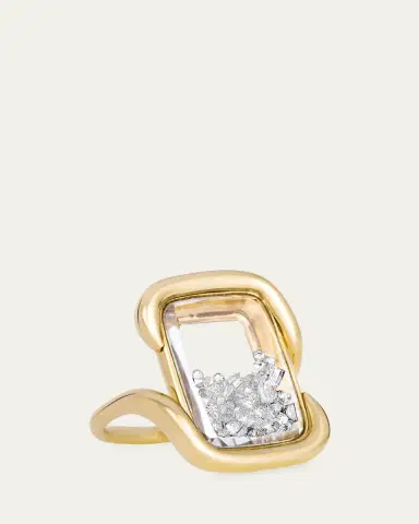 MORITZ GLIK 18K Presa Cushion Ring with Diamonds | Thumbnail 3 MORITZ GLIK 18K Presa Cushion Ring with Diamonds | Thumbnail 3