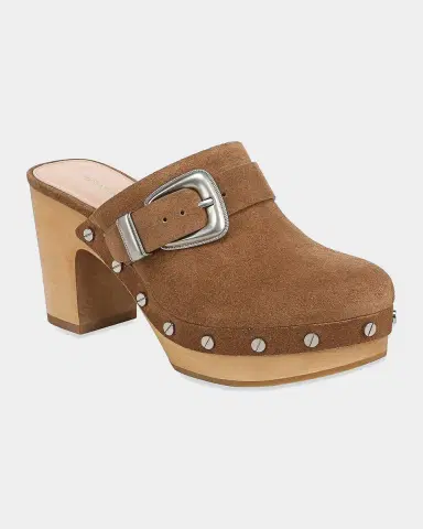 Veronica Beard Larken Suede Platform Clogs | Thumbnail 4 Veronica Beard Larken Suede Platform Clogs | Thumbnail 4