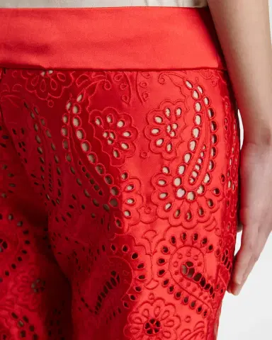 Etro Paisley Eyelet Embroidered Straight-Leg Ankle Trousers | Thumbnail 4 Etro Paisley Eyelet Embroidered Straight-Leg Ankle Trousers | Thumbnail 4