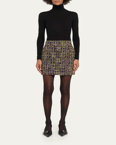 Saint Laurent Tweed Mini Skirt | Thumbnail 2 Saint Laurent Tweed Mini Skirt | Thumbnail 2