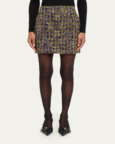 Saint Laurent Tweed Mini Skirt | Thumbnail 4 Saint Laurent Tweed Mini Skirt | Thumbnail 4