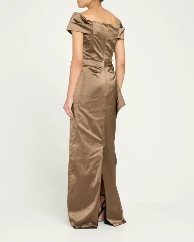 Rickie Freeman for Teri Jon Off-Shoulder Stretch Taffeta Column Gown | Thumbnail 3 Rickie Freeman for Teri Jon Off-Shoulder Stretch Taffeta Column Gown | Thumbnail 3