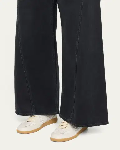 Maison Margiela Replica Lace and Leather Low-Top Sneakers | Thumbnail 2 Maison Margiela Replica Lace and Leather Low-Top Sneakers | Thumbnail 2