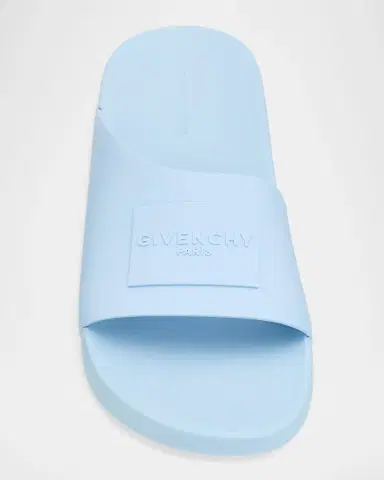 Givenchy Men's Label Asymmetric Slide Sandals | Thumbnail 4 Givenchy Men's Label Asymmetric Slide Sandals | Thumbnail 4