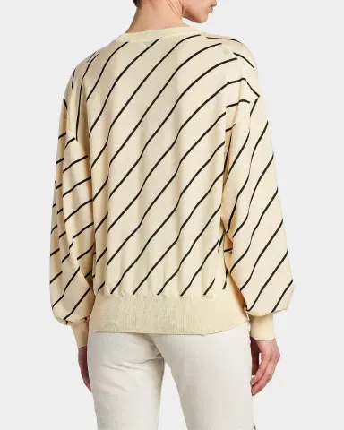 Versace Jeans Couture La Vacanza Bias Striped Wool Oversized Cardigan | Thumbnail 3 Versace Jeans Couture La Vacanza Bias Striped Wool Oversized Cardigan | Thumbnail 3