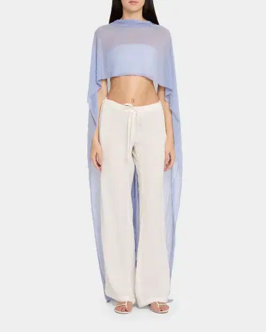SIMKHAI Genoa Sheer Jersey Cape | Thumbnail 2 SIMKHAI Genoa Sheer Jersey Cape | Thumbnail 2