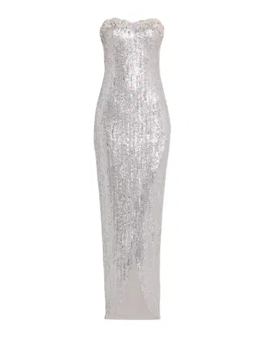 Pamella Roland Strapless Sequined Column Gown | Thumbnail 1 Pamella Roland Strapless Sequined Column Gown | Thumbnail 1