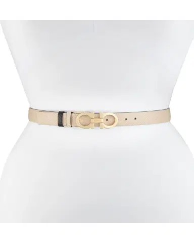 Ferragamo Gancini-Buckle Reversible Leather Belt | Thumbnail 3 Ferragamo Gancini-Buckle Reversible Leather Belt | Thumbnail 3