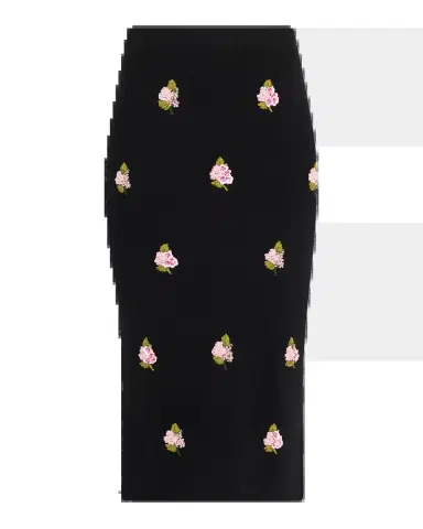 Carolina Herrera Floral Embroidered Midi Pencil Skirt | Thumbnail 2 Carolina Herrera Floral Embroidered Midi Pencil Skirt | Thumbnail 2