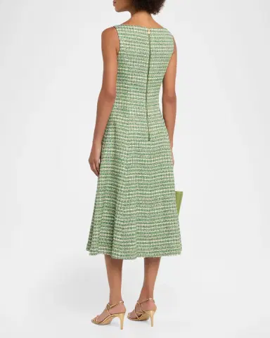 Carolina Herrera Tweed Sleeveless A-Line Dress | Thumbnail 3 Carolina Herrera Tweed Sleeveless A-Line Dress | Thumbnail 3
