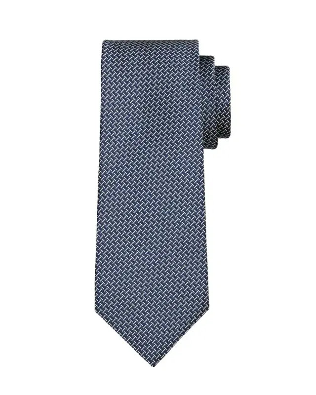 Men's Linen Zipper-Effect Tie Men's Linen Zipper-Effect Tie