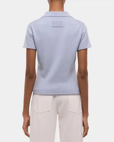 Helmut Lang Short-Sleeve Shrunken Polo Shirt | Thumbnail 3 Helmut Lang Short-Sleeve Shrunken Polo Shirt | Thumbnail 3