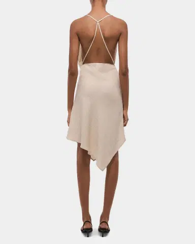 Helmut Lang Open-Back Knot Slip Dress | Thumbnail 3 Helmut Lang Open-Back Knot Slip Dress | Thumbnail 3