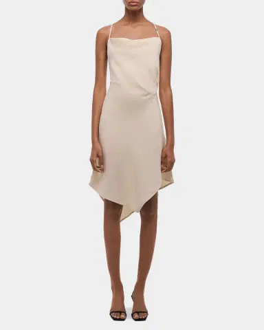 Helmut Lang Open-Back Knot Slip Dress | Thumbnail 4 Helmut Lang Open-Back Knot Slip Dress | Thumbnail 4