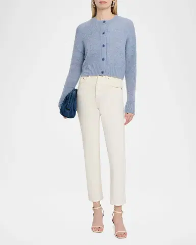 Autumn Cashmere Boxy Merino Wool-Cashmere Knit Cardigan | Thumbnail 2 Autumn Cashmere Boxy Merino Wool-Cashmere Knit Cardigan | Thumbnail 2