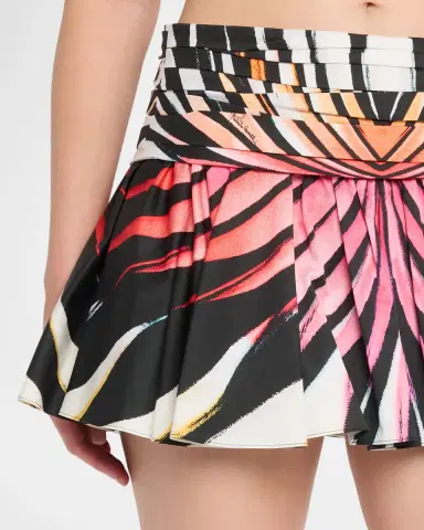 Roberto Cavalli Ray Of Paradise Print Flared Mini Skirt | Thumbnail 5 Roberto Cavalli Ray Of Paradise Print Flared Mini Skirt | Thumbnail 5