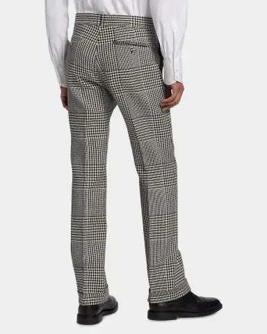 Tom Ford Men's Master Prince of Wales Wool Trousers | Thumbnail 2 Tom Ford Men's Master Prince of Wales Wool Trousers | Thumbnail 2