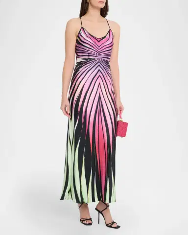 Roberto Cavalli Ray of Paradise Silk Backless Slip Dress | Thumbnail 4 Roberto Cavalli Ray of Paradise Silk Backless Slip Dress | Thumbnail 4