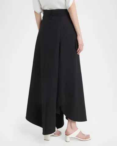 Bottega Veneta Asymmetric Cotton Toile Maxi Skirt | Thumbnail 3 Bottega Veneta Asymmetric Cotton Toile Maxi Skirt | Thumbnail 3