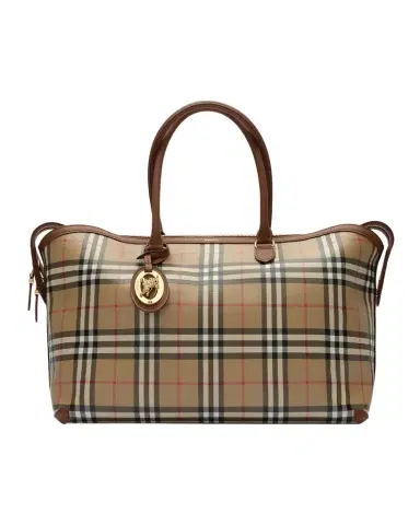 Burberry Medium Check Zip Tote Bag | Thumbnail 1 Burberry Medium Check Zip Tote Bag | Thumbnail 1