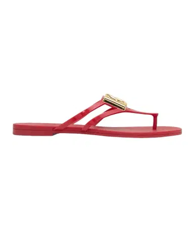 Dolce & Gabbana DG Jelly Flat Thong Sandals | Thumbnail 1 Dolce & Gabbana DG Jelly Flat Thong Sandals | Thumbnail 1
