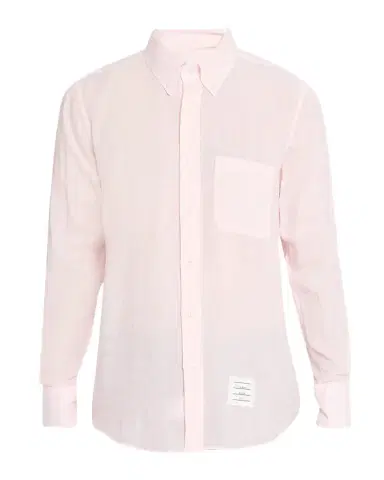 Thom Browne Men's Linen Garment Dyed Button-Down Shirt | Thumbnail 1 Thom Browne Men's Linen Garment Dyed Button-Down Shirt | Thumbnail 1