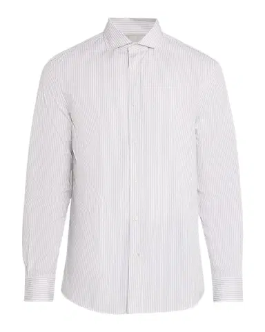 Brunello Cucinelli Men's Cotton Bachetta Stripe Button-Down Shirt | Thumbnail 1 Brunello Cucinelli Men's Cotton Bachetta Stripe Button-Down Shirt | Thumbnail 1