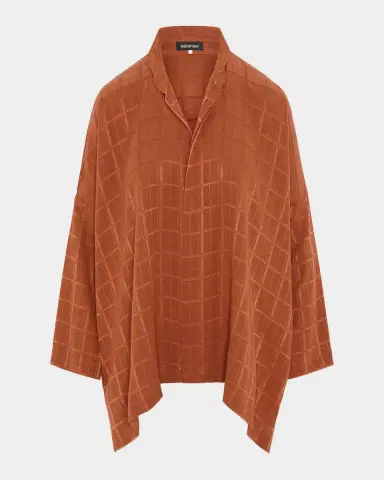 Eskandar Jacquard Silk Satin Shirt | Thumbnail 6 Eskandar Jacquard Silk Satin Shirt | Thumbnail 6