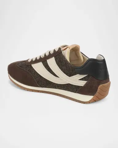 Vince Oasis Runner Mixed Leather Low-Top Sneakers | Thumbnail 3 Vince Oasis Runner Mixed Leather Low-Top Sneakers | Thumbnail 3