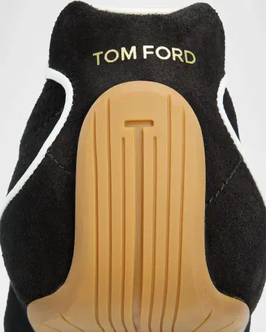 Tom Ford Men's Suede Low-Top Sneakers | Thumbnail 3 Tom Ford Men's Suede Low-Top Sneakers | Thumbnail 3