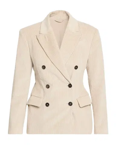 Brunello Cucinelli Cotton Corduroy Double-Breasted Jacket | Thumbnail 1 Brunello Cucinelli Cotton Corduroy Double-Breasted Jacket | Thumbnail 1