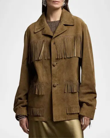 Ralph Lauren Collection Perce Suede Fringe Jacket | Thumbnail 4 Ralph Lauren Collection Perce Suede Fringe Jacket | Thumbnail 4