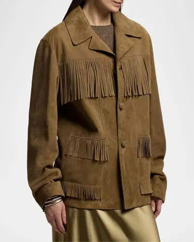 Ralph Lauren Collection Perce Suede Fringe Jacket | Thumbnail 6 Ralph Lauren Collection Perce Suede Fringe Jacket | Thumbnail 6