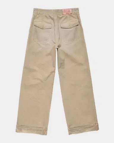 Acne Studios Men 's Stained Twill Wide-Leg Trousers | Thumbnail 2 Acne Studios Men 's Stained Twill Wide-Leg Trousers | Thumbnail 2