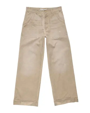 Acne Studios Men 's Stained Twill Wide-Leg Trousers | Thumbnail 3 Acne Studios Men 's Stained Twill Wide-Leg Trousers | Thumbnail 3