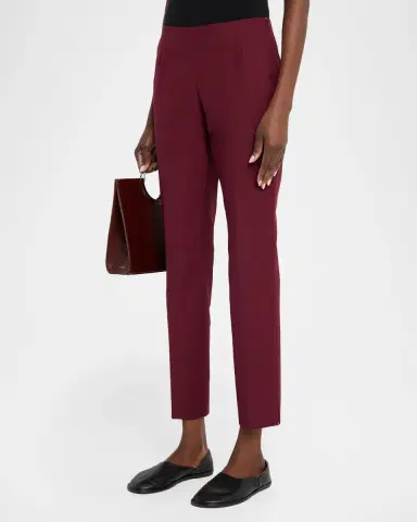 Lafayette 148 New York Stanton Cropped Techno Stretch Twill Pants | Thumbnail 3 Lafayette 148 New York Stanton Cropped Techno Stretch Twill Pants | Thumbnail 3