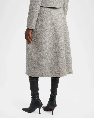 Proenza Schouler Gaelle Paneled Flare Midi Skirt | Thumbnail 3 Proenza Schouler Gaelle Paneled Flare Midi Skirt | Thumbnail 3