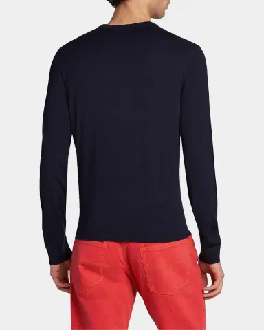 Versace Men's Wool Crewneck Sweater | Thumbnail 3 Versace Men's Wool Crewneck Sweater | Thumbnail 3