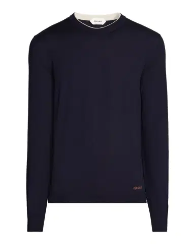 Versace Men's Wool Crewneck Sweater | Thumbnail 1 Versace Men's Wool Crewneck Sweater | Thumbnail 1