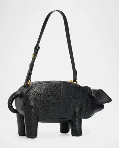 Thom Browne Pig-Shaped Leather Shoulder Bag | Thumbnail 3 Thom Browne Pig-Shaped Leather Shoulder Bag | Thumbnail 3