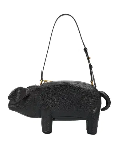 Thom Browne Pig-Shaped Leather Shoulder Bag | Thumbnail 1 Thom Browne Pig-Shaped Leather Shoulder Bag | Thumbnail 1