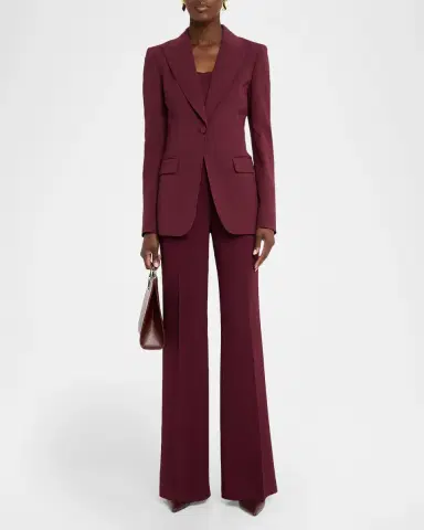 Lafayette 148 New York Single-Button Finesse Crepe Blazer | Thumbnail 2 Lafayette 148 New York Single-Button Finesse Crepe Blazer | Thumbnail 2